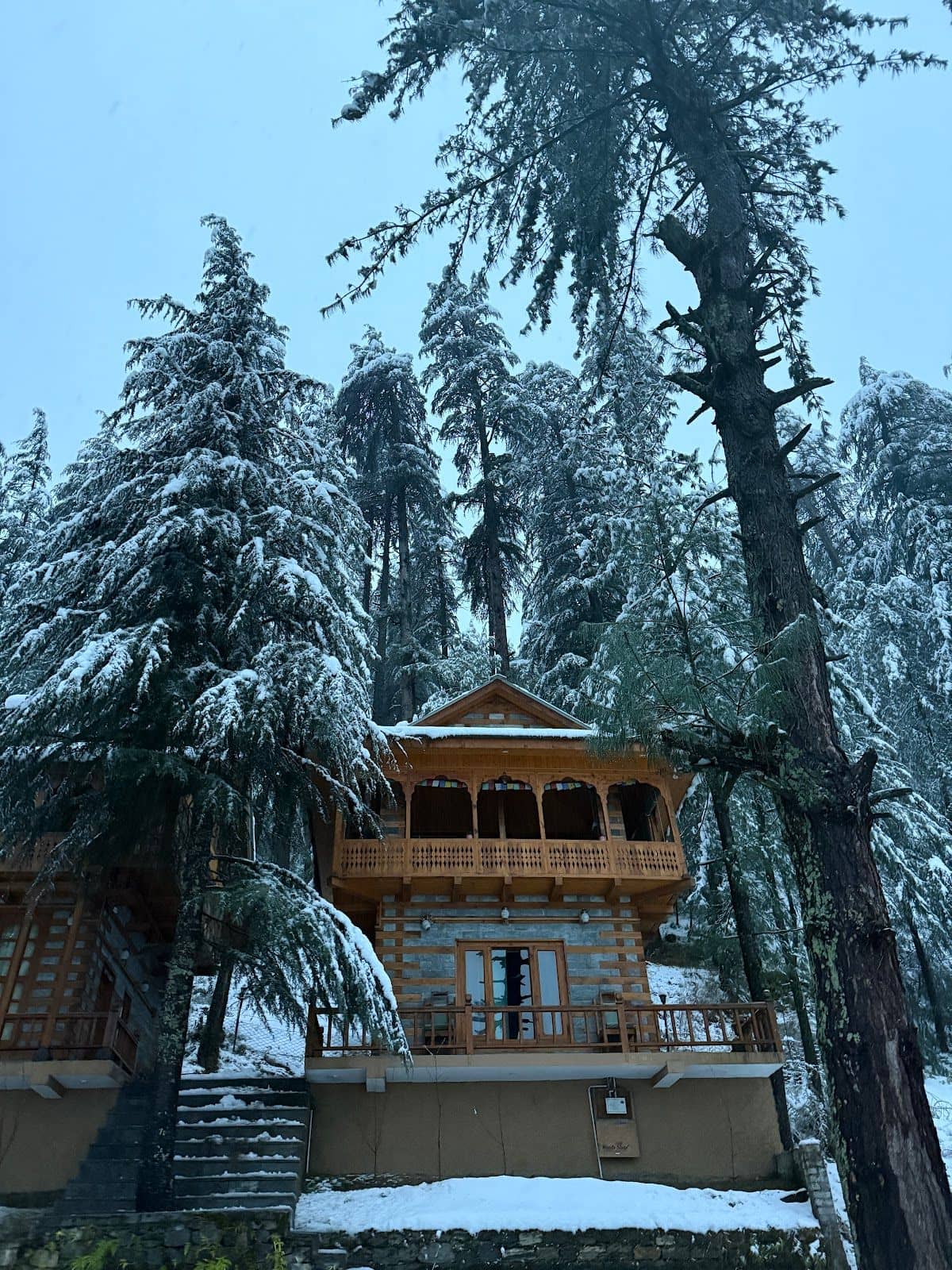 Wooden Duplex Cottages w/ Valley Views, HP - Naggar, HP