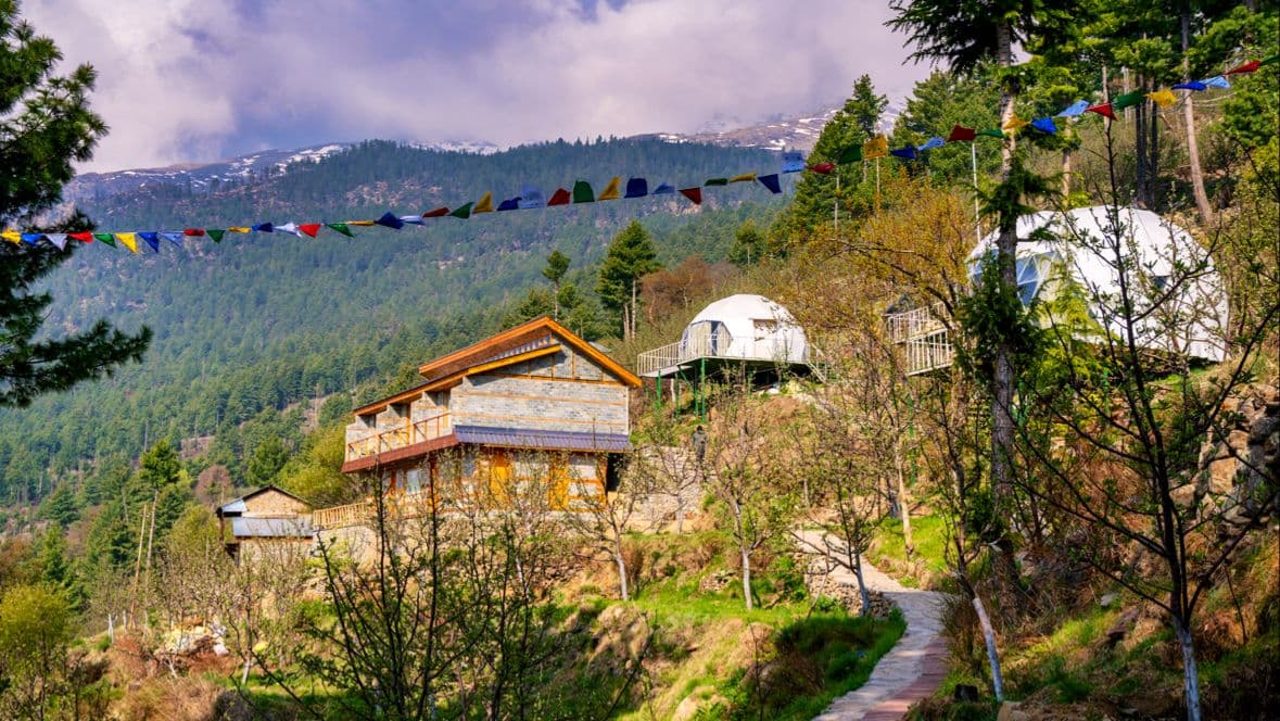 Dome Stay on Hilltop w/ Apple Orchard, HP in Himachal Pradesh 1