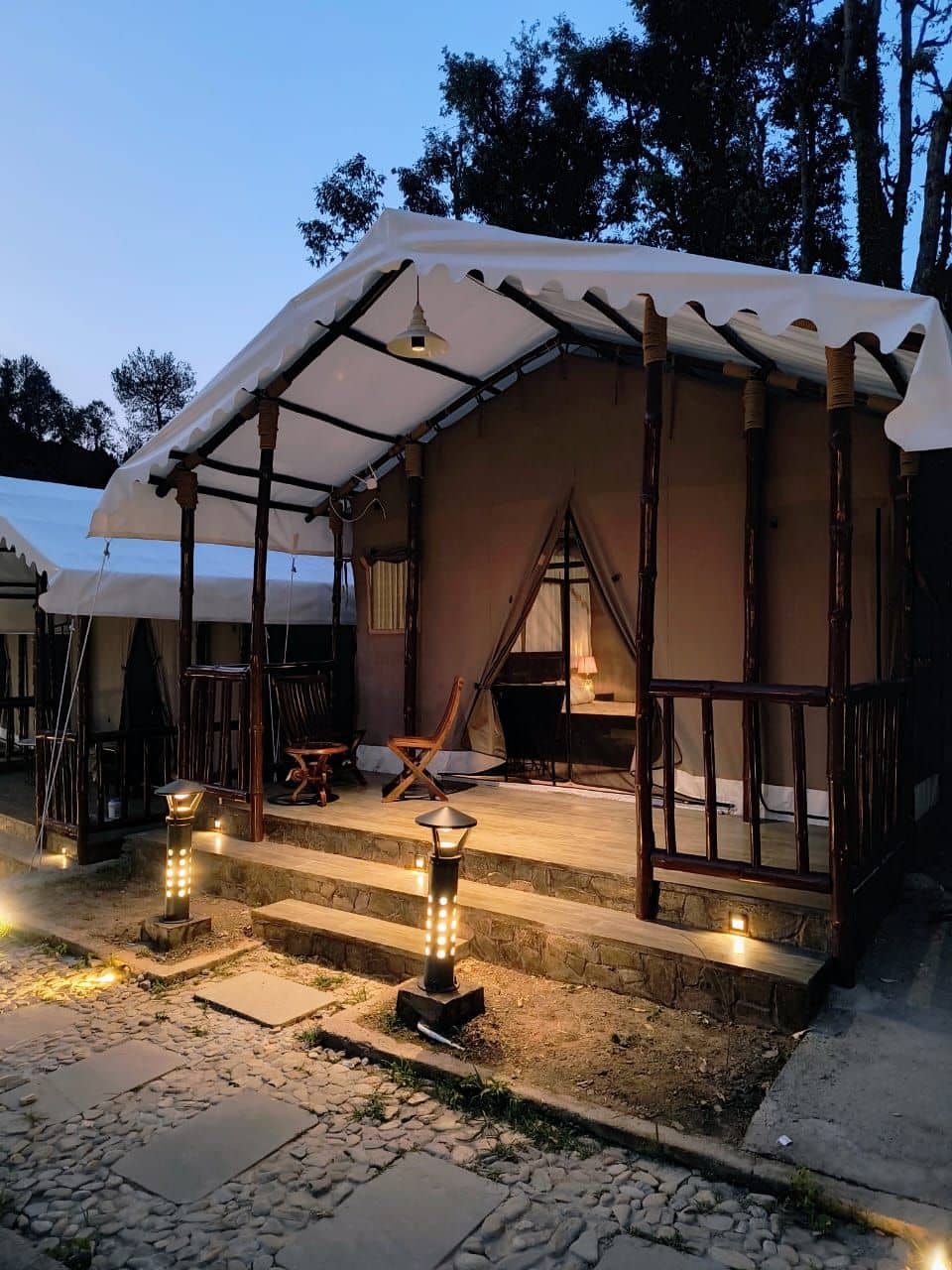 6BR Glamp Site w/ Waterfall & Trails, Uttarakhand - Mukteshwar, Uttarakhand