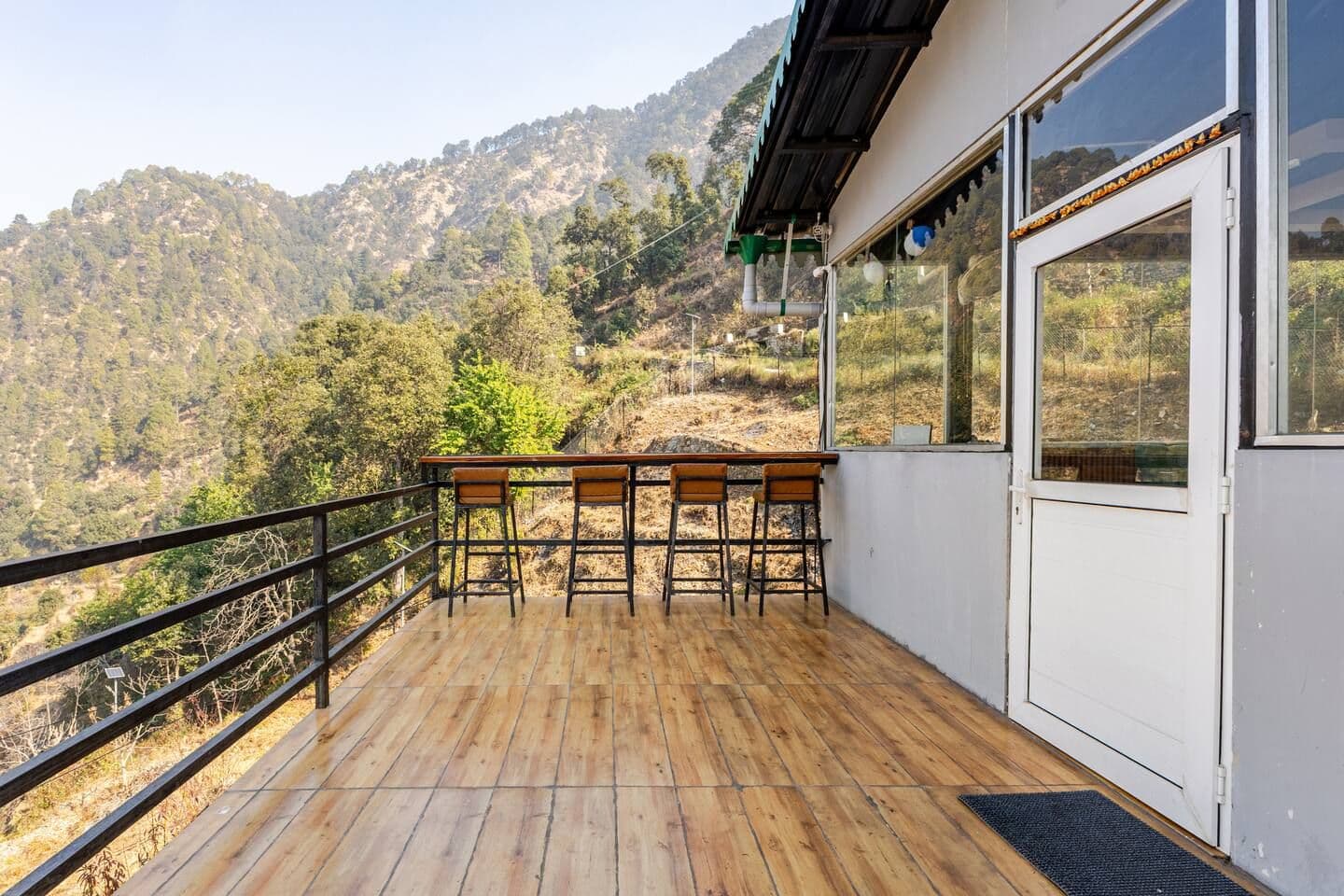 Mountain w/ Valley Views & Bonfire in Uttarakhand 1