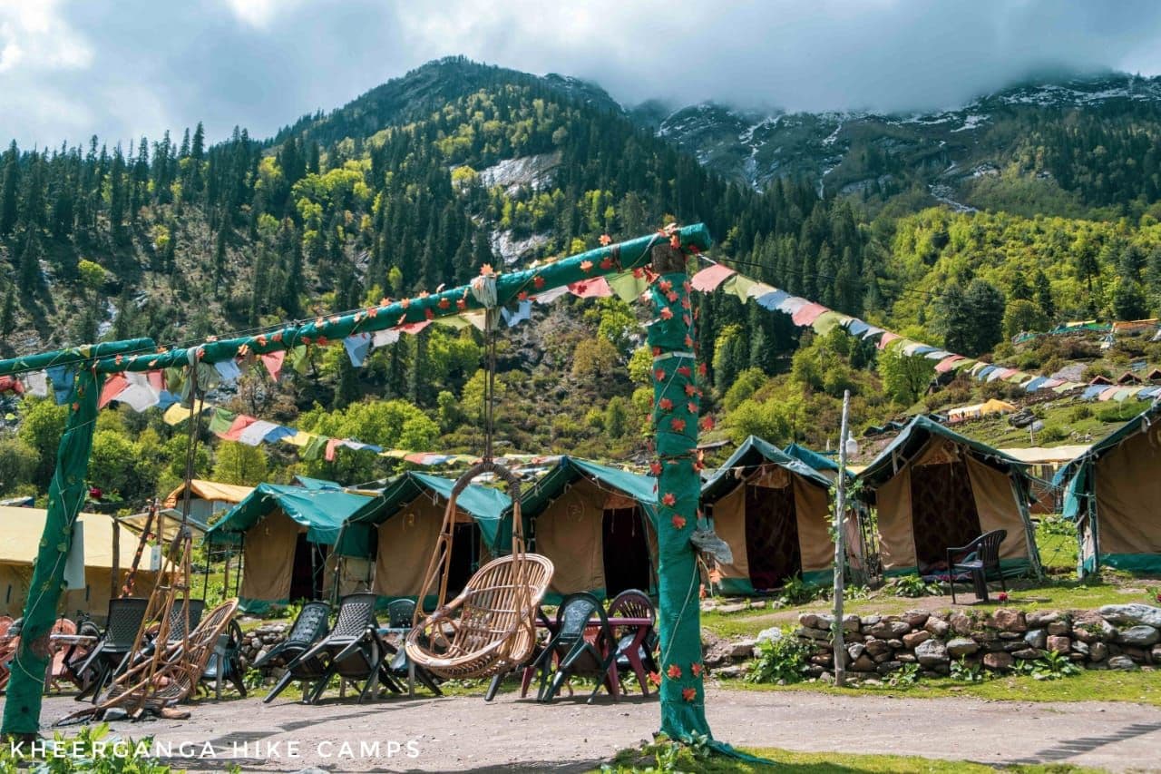 Mountain Tent Camp w/ Bonfire & Meals, HP in Khir Ganga, HP 1