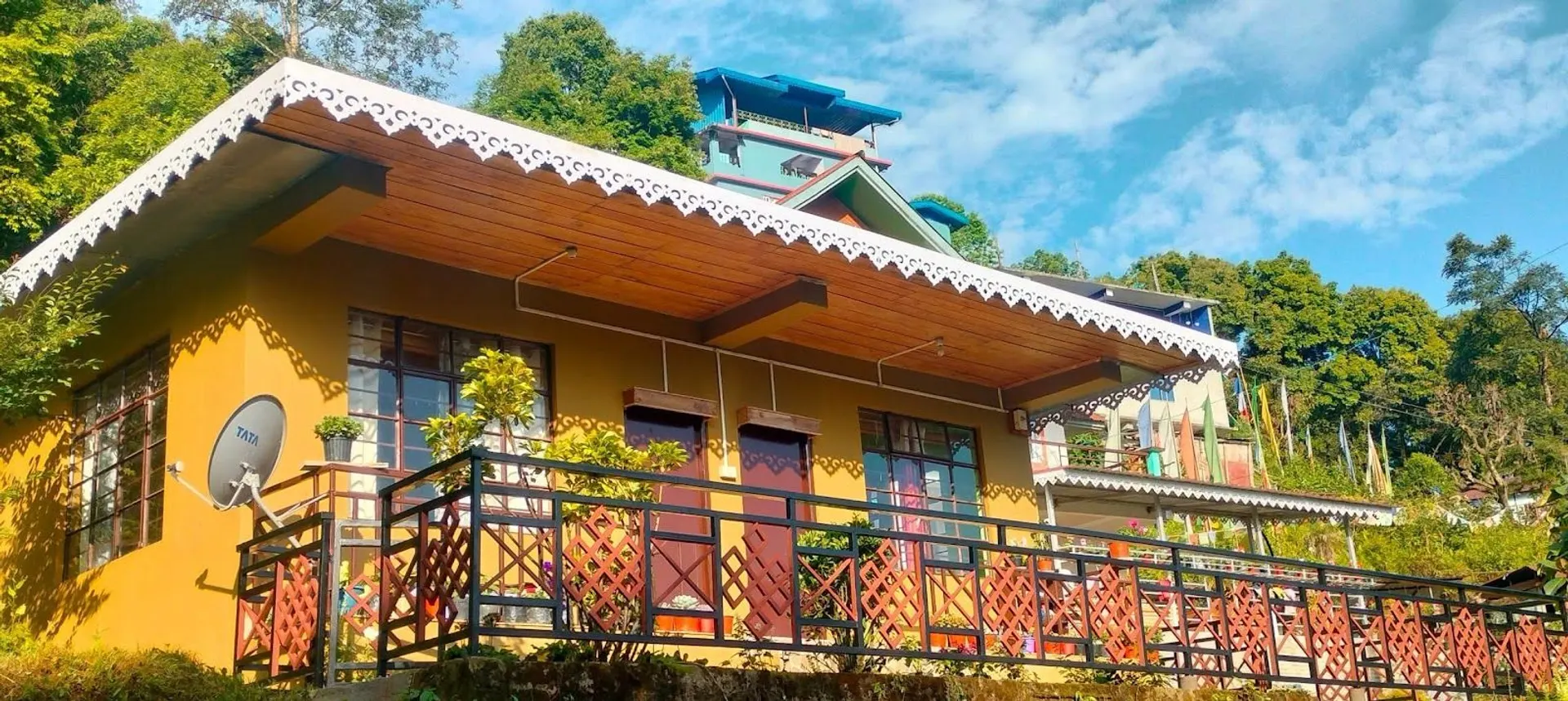 A home tucked into the hills